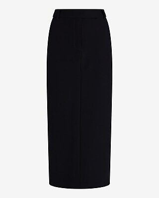 Editor Studio Stretch Twill High Waisted Maxi Skirt