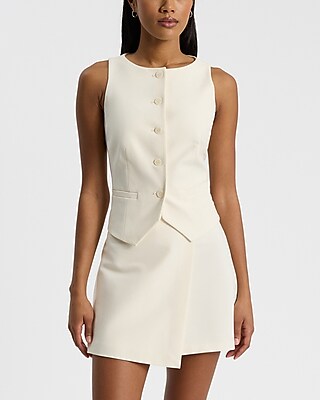 Super High Waisted Wrap Front Mini Skort