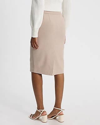 Editor High Waisted Midi Pencil Skirt