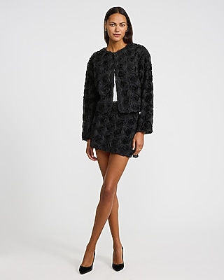 Rosette High Waisted Mini Skort