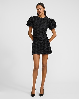 Rosette High Waisted Mini Skort