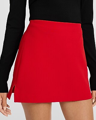 Editor Signature Stretch Super High Waisted Mini Skort