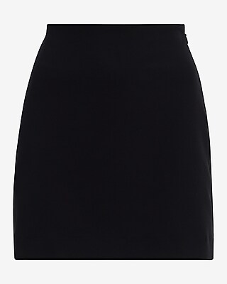 Studio Stretch Twill High Waisted Mini Skirt