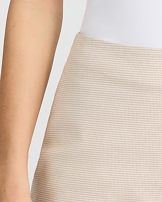 Editor Mini Houndstooth Stretch Super High Waisted Mini Skort - image 4