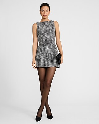 Editor Super High Waisted Tweed Mini Skort