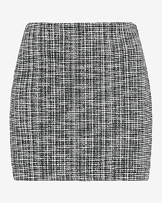 Editor Super High Waisted Tweed Mini Skort