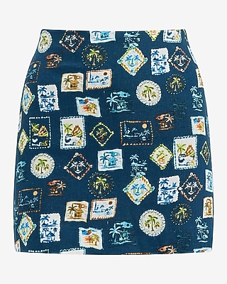 Editor Summer-Blend Linen Super High Waisted Mini Skort