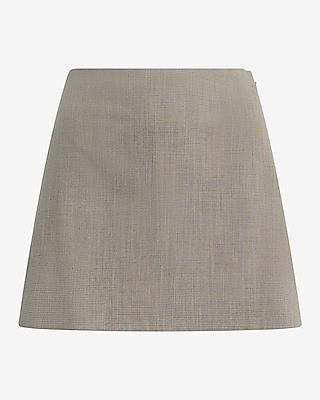Editor Lightweight Textured Super High Waisted Mini Skort