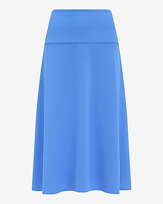 Luxe Stretch High Waisted Midi Skirt - image 3