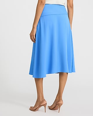 Luxe Stretch High Waisted Midi Skirt - image 2