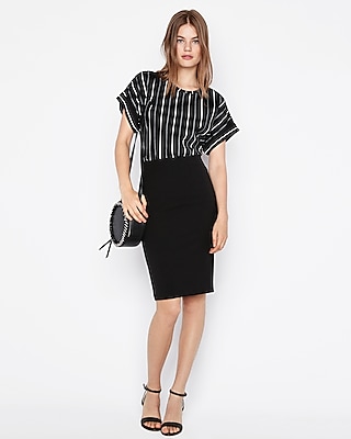 stretch pencil skirt