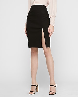 express black and white pencil skirt