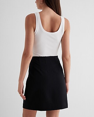 Columnist Luxe Comfort Straight Mini Skirt | Express