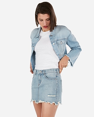 express jean skirt