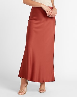 satin maxi skirt xs