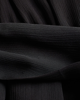 TEST- SURPLICE TIERED SKIRT FNF - 9420190:PITCH BLACK:M