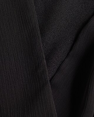 TEST- SURPLICE TIERED SKIRT FNF - 9420190:PITCH BLACK:M