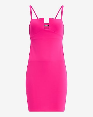 V-Wire Sleeveless Mini Sheath Dress