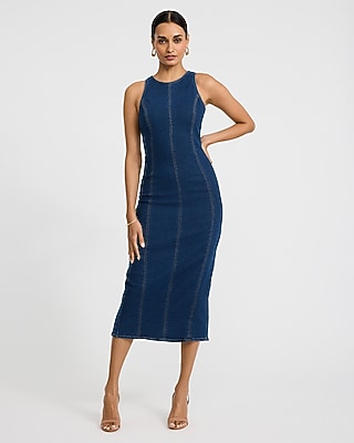 pink long bodycon dress Essential Nylon Bodycon – Kintela main image 1