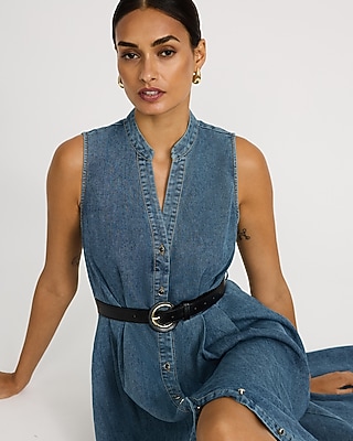 asymmetric panelled denim midi dress Similar dress pattern for a sturdy fabric? : r/sewing