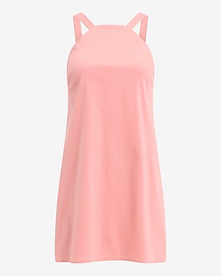 Halter Sleeveless Bow Back Micro Mini Dress