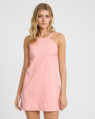 Halter Sleeveless Bow Back Micro Mini Dress