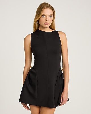 Sleeveless Hardware Gathered Side Mini Dress - thumbnail 5