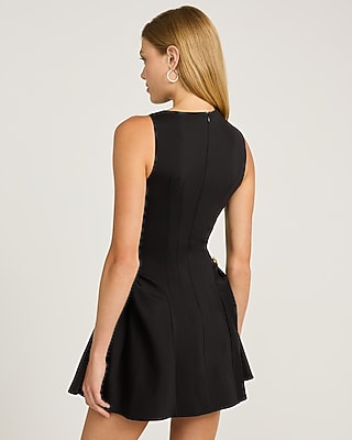 Sleeveless Hardware Gathered Side Mini Dress - thumbnail 7