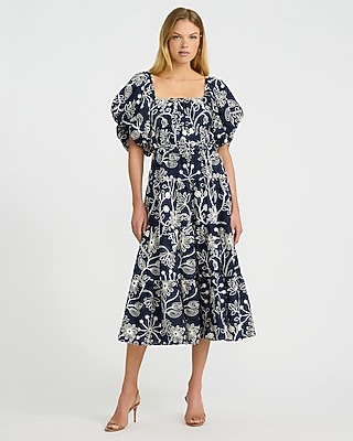 express blue and white dress Women's Online Exclusive Dresses Size:US 14/UK 16/EU 44