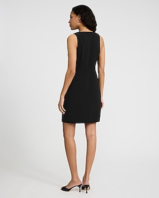 Editor V-Neck Mini Vest Dress