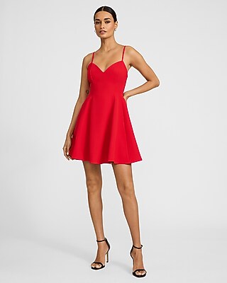 Sleeveless Pleated Fit & Flare Mini Dress - image 3