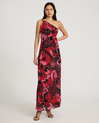 ワンピース Flor Dress in Ether chz25452md_ivory_fuchsia_flora