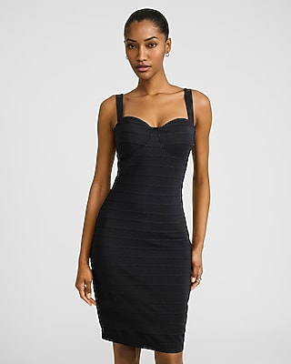 bandage black dress Sleeveless Bandage Ruffle Hem Midi Dress main image 1