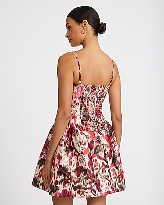 Harlow Satin Drop Waist Mini Dress with Pockets - thumbnail 4