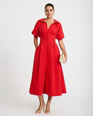 express shirt dress Women's Just Right Moments Red Sleeveless Belted Maxi | Size: L The On The Move collection is made from 2 Express Shirt Dress