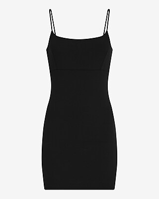 Crepe Scoop Neck Sleeveless Mini Dress
