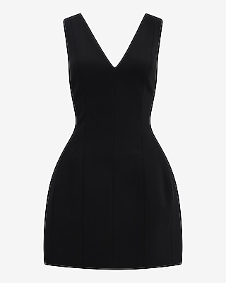 emma crepe structured sleeveless a-line mini dress Maude Size:2 US (34 EU)