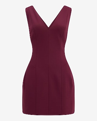 Maude Crepe Structured Mini Dress