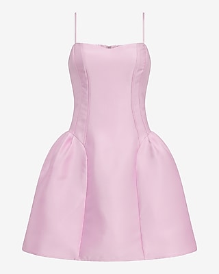 dusty pink silk dress Dusty Pink V Neck Flowy Prom Dres with High Slit main image 0