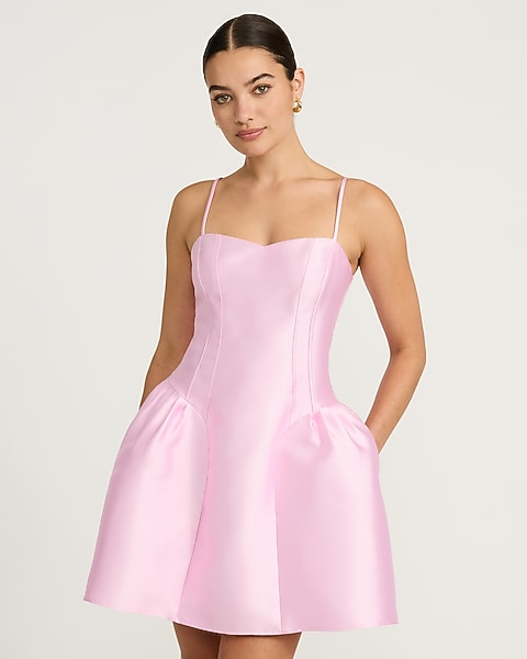 sweetheart neck cocktail dress Bardot Long Sleeve Neckline Ruched Black More new style Unique Bargains Women's Strapless Cocktail