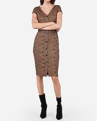 express jacquard dress