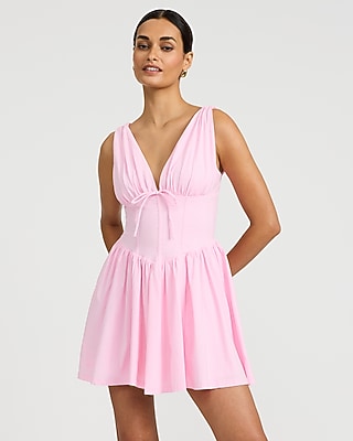 open lace back dress Pink Floral Lace Mini Dress – self-portrait-US main image 1