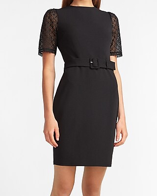 express lace sheath dress