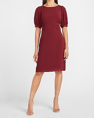 maroon petite dress