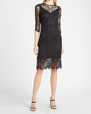 express black lace dress