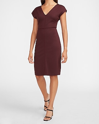 v neck sheath