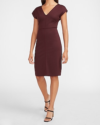 express piped lace sheath dress