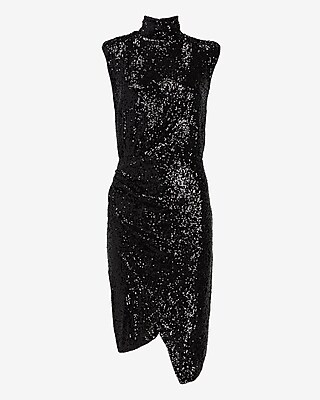 express black and silver sequin dress Express | Dresses | Express Womens Black And Silver Sequin Dress Size 6