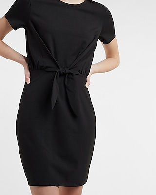 ワンピース THEREDTHREAD S tie shirt dress THEREDTHREAD / ザレッドスレッド】S tie shirt dress