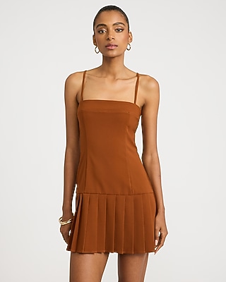 brown dress express Women's Mini Dresses Charlotte Sky Blue Lace Tnuck Sport Size:18.5 36/37 Short wash and rinse